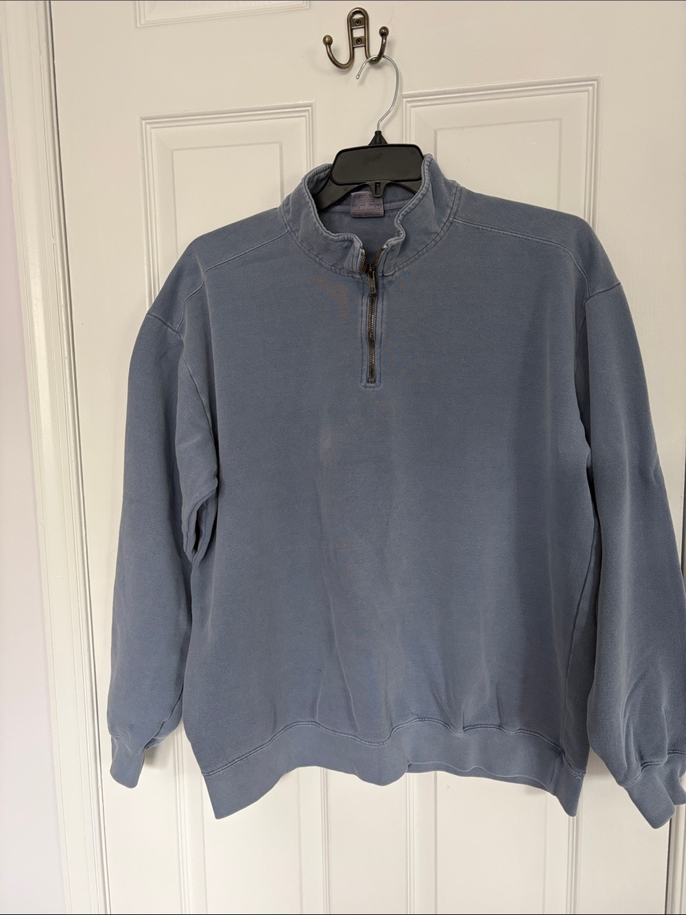 Comfort Colors Women’s Quarter-zip Sweatshirt Slate Blue